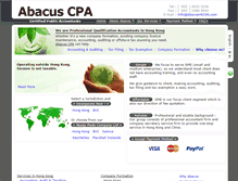 Tablet Screenshot of abacushkcpa.com